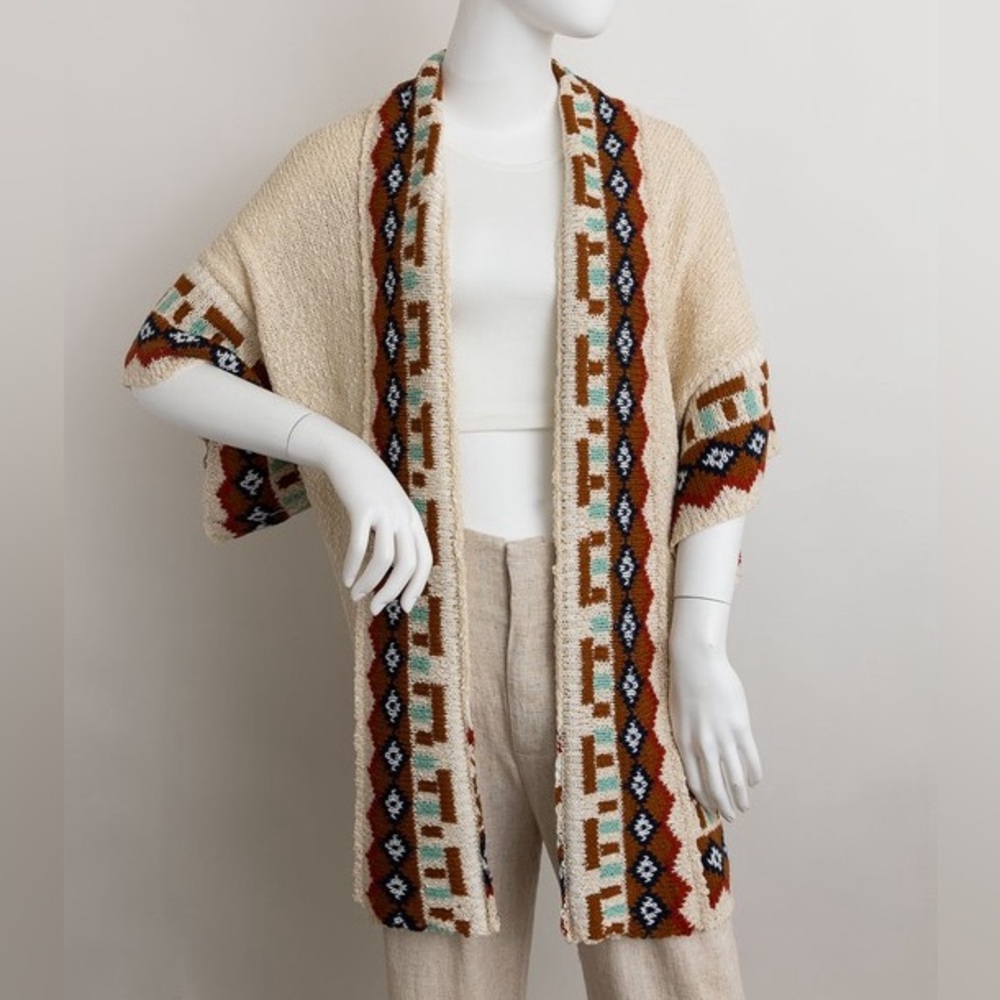 Cardigan Style Lounge Ruana - Picture 3 of 4